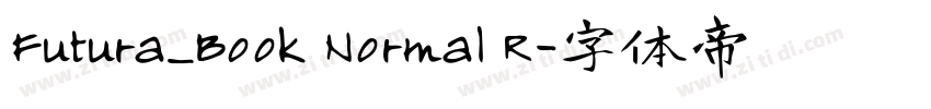Futura_Book Normal R字体转换